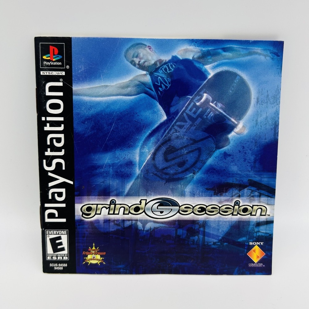 Grind Session (Sony PlayStation 1, 2000) *MANUAL ONLY* No Video Game Disc